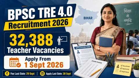 BPSC TRE 4.0 Recruitment 2026 for 32,388 school teacher vacancies
