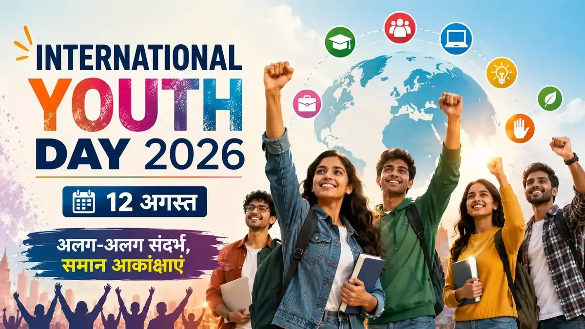 International Youth Day 2026 12 अगस्त और Different Contexts Common Aspirations theme
