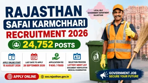 Rajasthan Safai Karmchari Recruitment 2026 for 24,752 posts