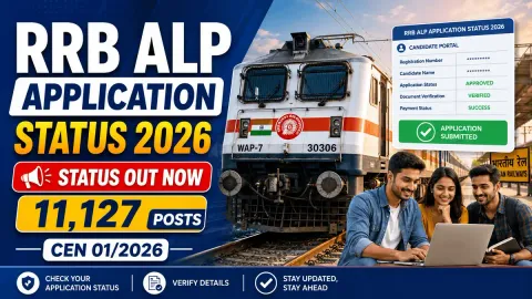 RRB ALP Application Status 2026 for 11,127 Assistant Loco Pilot vacancies