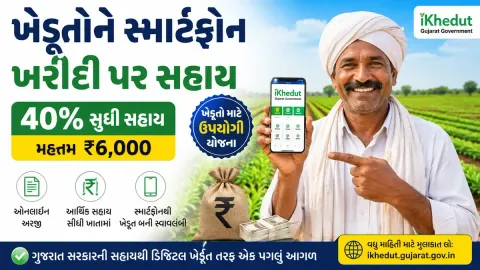 ગુજરાતના ખેડૂતો માટે સ્માર્ટફોન ખરીદી સહાય યોજના